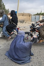 Woman begging in the streets of Kandahar