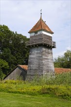 Brine storage tower in the spa gardens