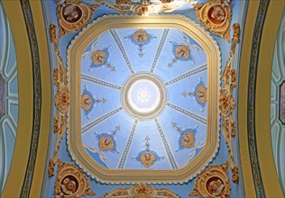 Ceiling fresco in dome of Cathedral de Nuestra Senora de la Asuncion