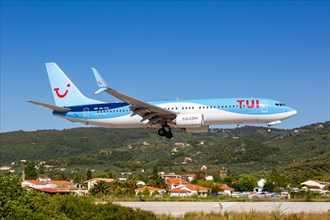 A TUI Boeing 737-800 with the registration PH-TFD at Skiathos Airport