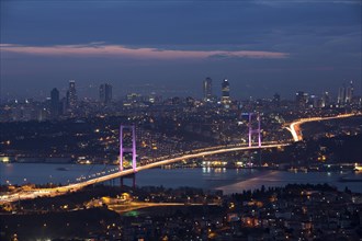 Bosphorus and Bridge by Night