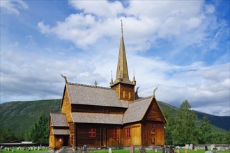 Wooden Stave Church and Graves