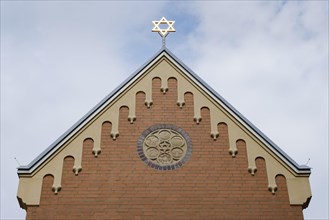 Gable of the Jewish synagogue