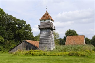 Brine storage tower in the spa gardens