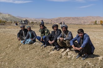 Spectators at traditional Buzkashi game