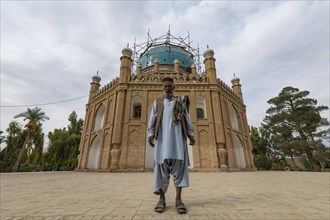 Imam before the Mausoleum of Mirwais Khan Hotaki