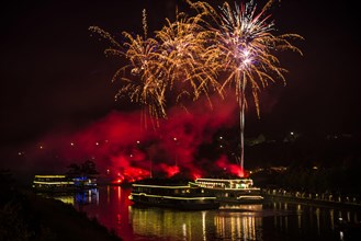 Solstice celebration with ship parade and fireworks