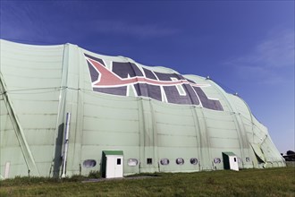 Textile-covered airship hangar of WDL Luftschiffgesellschaft mbH