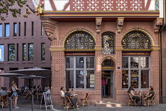 Reconstructed Renaissance half-timbered house