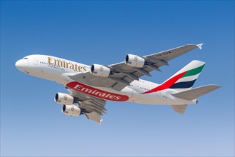 An Emirates Airbus A380-800