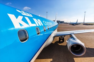 A KLM cityhopper Embraer 175 aircraft