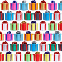 Many gifts birthday christmas background birthday gifts christmas gifts square collage boxes exempt isolated