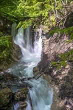 Waterfall in a gorge