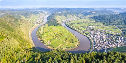 Moselle Loop Calmont River Moselle Loop Nature Landscape Panorama in Bremm