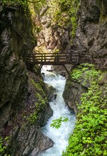 Bridge over a mountain river