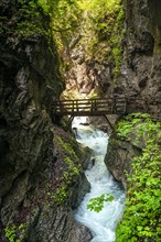 Bridge over a mountain river