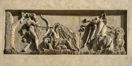 Bas-relief depicting scenes from Greek mythology