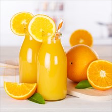 Orange Juice Orange Juice Drink Bottle Fruit Juice Square