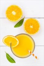 Orange juice Orange juice drink fruit juice from above