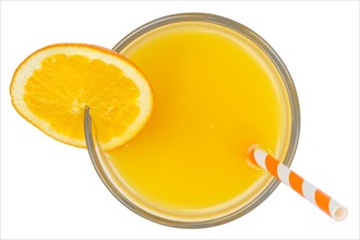 Orange juice Orange juice Orange drink in glass exempted isolated from above