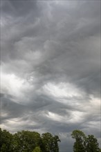 Thunderclouds or cumulonimbus