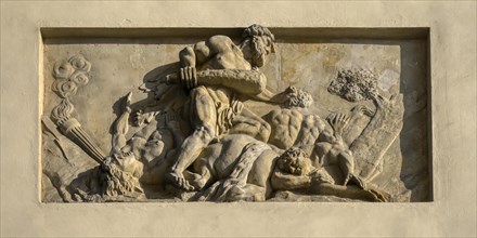 Bas-relief depicting scenes from Greek mythology