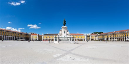 Lisbon Square Praca do Comercio Panorama Travel Travel City in Lisbon