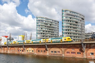 Regional train of the ODEG at the Jannowitzbruecke in Berlin