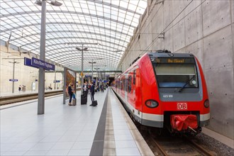 S-Bahn train at Cologne Bonn Airport station in Cologne