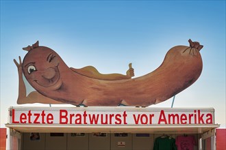 Oversized bratwurst winks