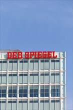 Der Spiegel logo Headquarters at Ericusspitze in the HafenCity in Hamburg