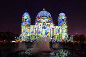 Berlin Cathedral during the Festival of Lights