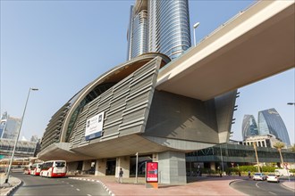 Burj Khalifa Dubai Mall stop of Dubai Metro Public Transport Transport in Dubai