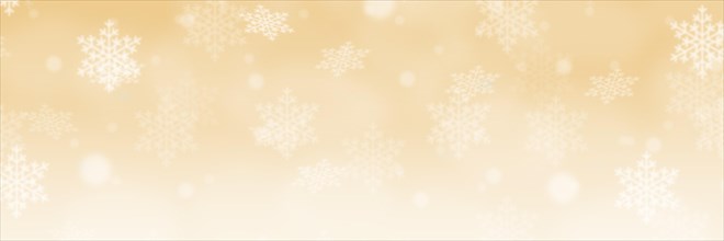 Christmas Background Christmas Card Banner Panorama Gold with Text Free Space Copyspace