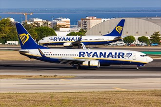 Ryanair Boeing 737-800 aircraft with registration 9H-QCG at Lisbon Airport