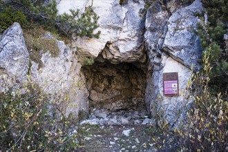 Old war tunnel on Monte Castellaz