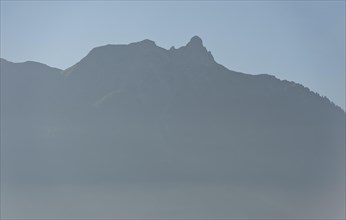 Pierre Avoi peak in the morning mist