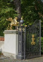 The palace park in Glienicke with Lion's Gate