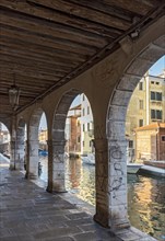 Arcade of Palazzo Grassi by Canal Vena
