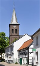 Protestant town church with vicarage