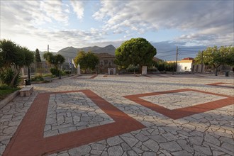 Village square of Itylo