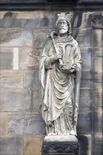 Sculpture of David on the facade of St. Peter's Cathedral