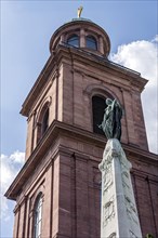 Paulskirche bell tower with unity monument