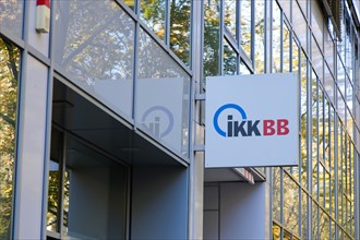 Sign and logo from IKKBB Innungskrankenkasse Brandenburg Berlin