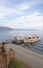Boats at Lake Baikal