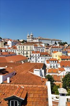 View of the old town of Lisbon
