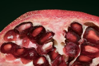 Close-up of seeds of a pomegranate