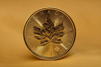 Physical Gold Coin 1 oz Gold Maple Leaf Reverse Maple Leaf