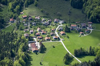 Innerwald village in the Chiemgau valley