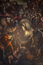 Battle painting in the Sala dello Scrutinio